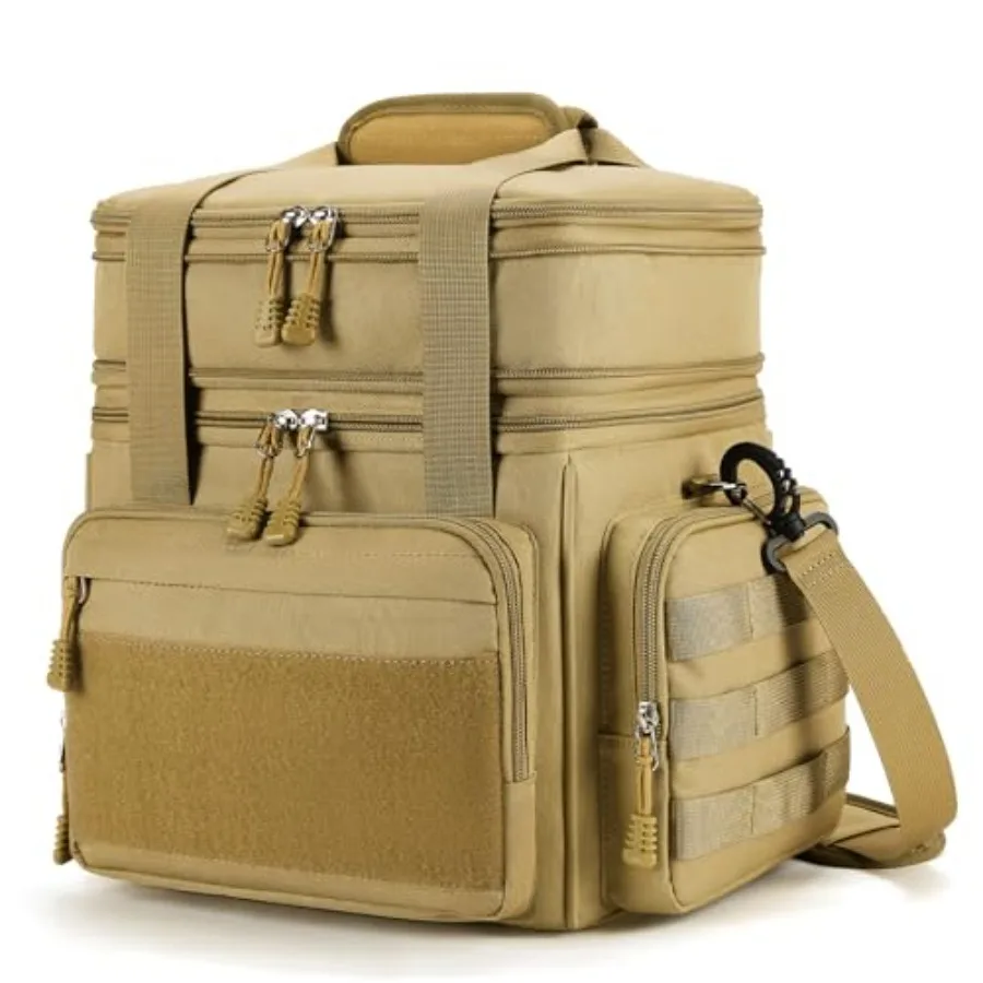 

Tactical Lunch Box for Men Insulated Lunch Bag Adult Thermal Lunchbox Leakproof Waterproof Cooler Bag Dual Compartment Lunch to