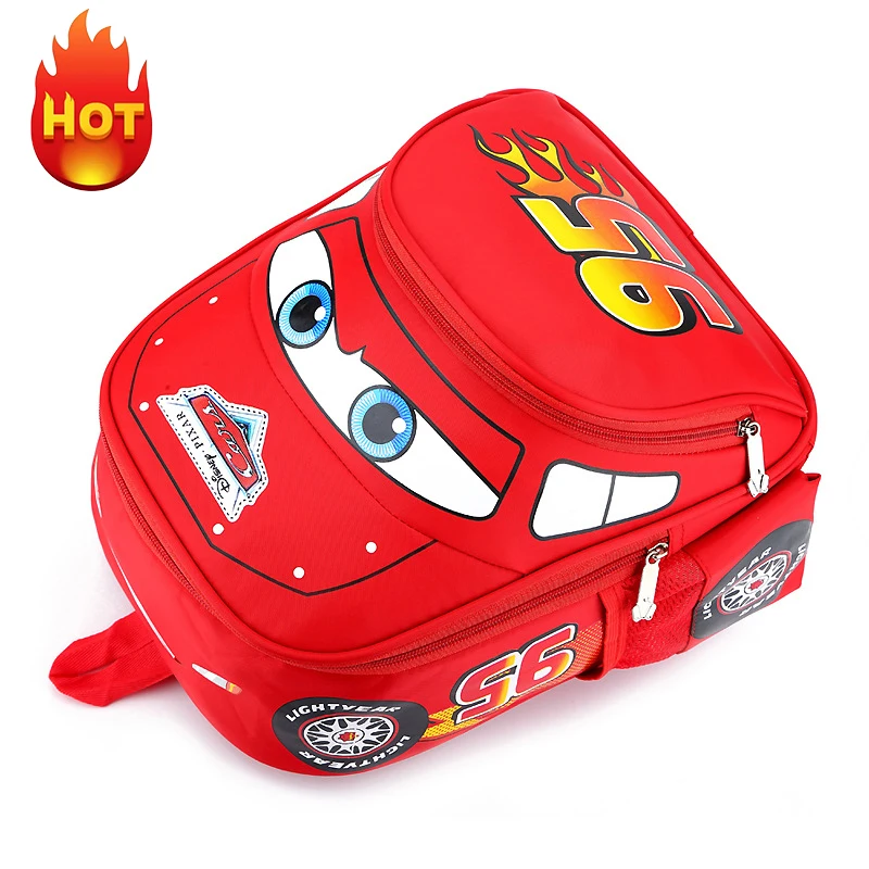 Disney Cars Waterproof and Lightweight Car Backpack, Children\'s Backpack, Boys\' Favorite Backpack