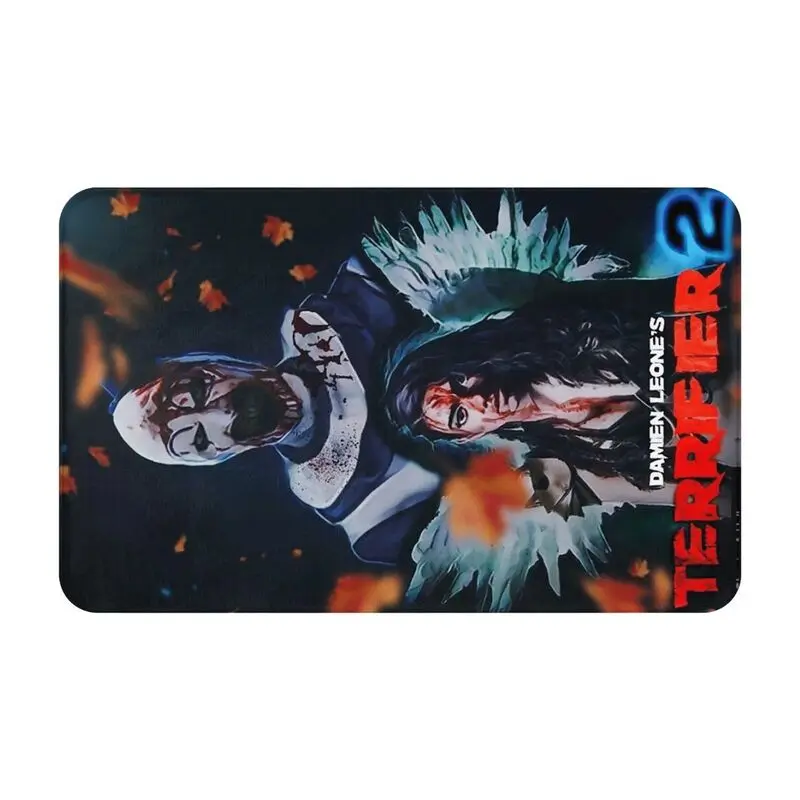 Custom Terrifiers Halloween Horror Movie Door Floor Bath Kitchen Mats Anti-Slip Indoor Doormat Garden Entrance Carpet Rug