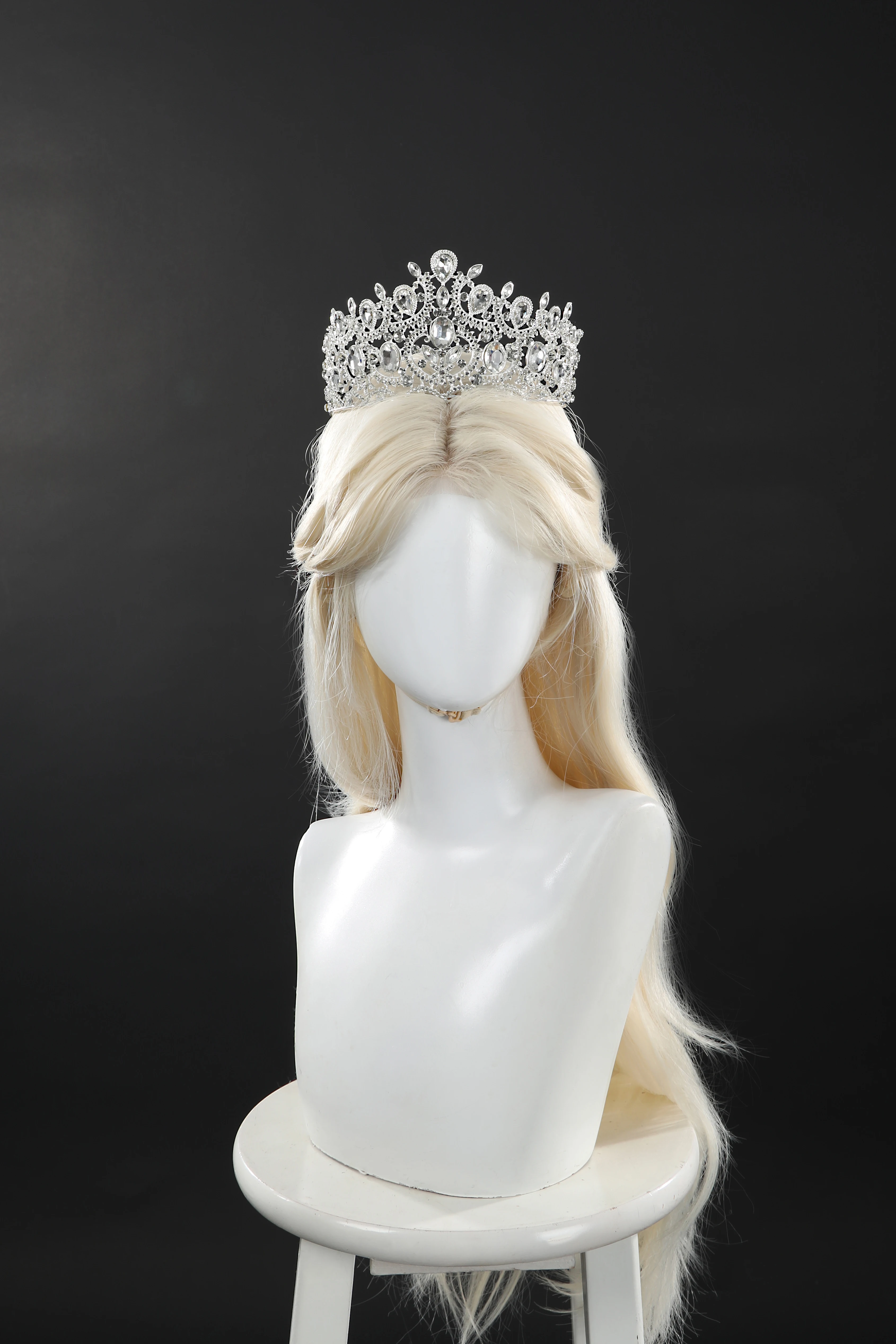 Obrázek 7: Nemravný glinda cosplais kostým žena šaty koruna halloween karneval večírek oblečení