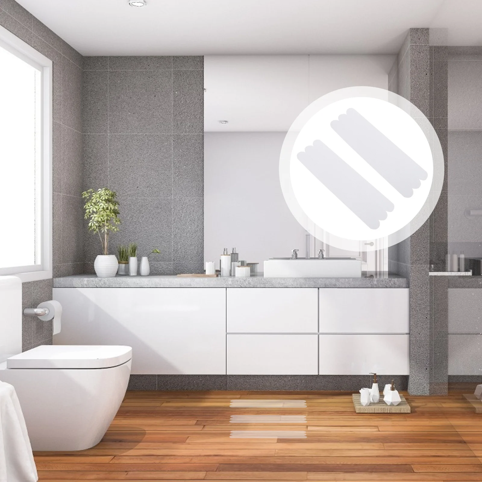 

36pcs Anti-Slip Strips 2Cm X 38Cm Transparent Non Slip Tape For Bathtubs Showers Floors Stairs Waterproof Plastic Adhesive Bath