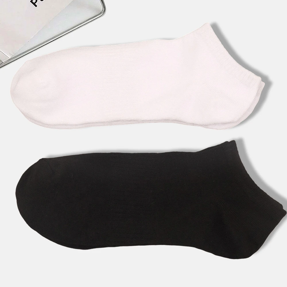 20 Pairs Women Black White Short Socks Slim Ankle Summer Socks Minimalist Style Comfortable And Breathable Casual Short Socks