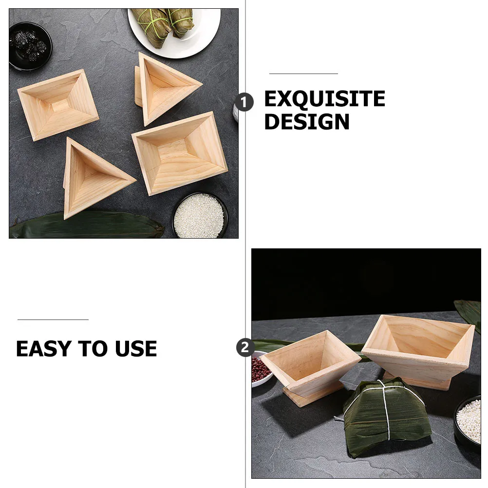 

1pc Large Rectangular Square Wood Mold Rice Dumpling Mould Quadrangular Squeezer Kitchen Tool Easy Clean