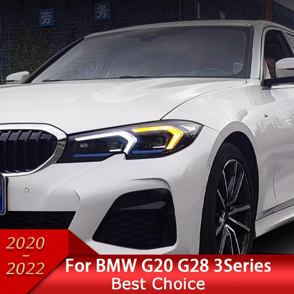 

Для BMW G20 G28 2020-2022 3 серии реверсивная фара в сборе обновление 330Li M спортивный полночный набор мигающий сигнал инструмент Аксессуары