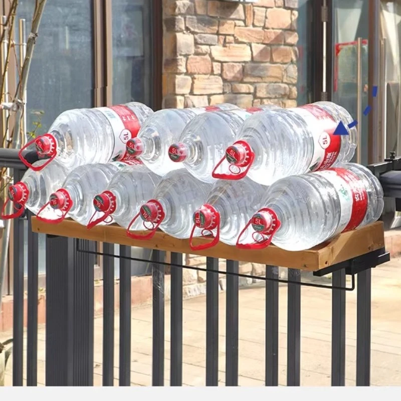 

Подвесная подставка для растений на балконе, деревянная настенная полка для цветов, компактный органайзер для растений, держатель для цветов на оконной рейке