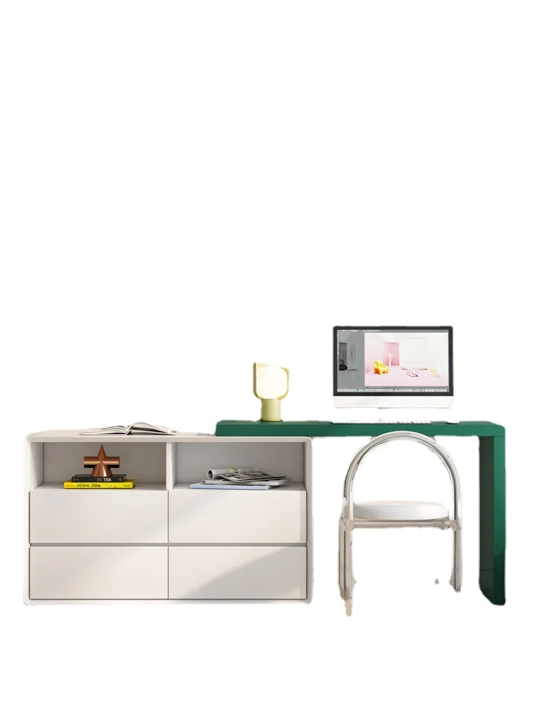 

YY Minimalist Computer Desk Storage Cabinet Integrated High-End Modern Dressing Table