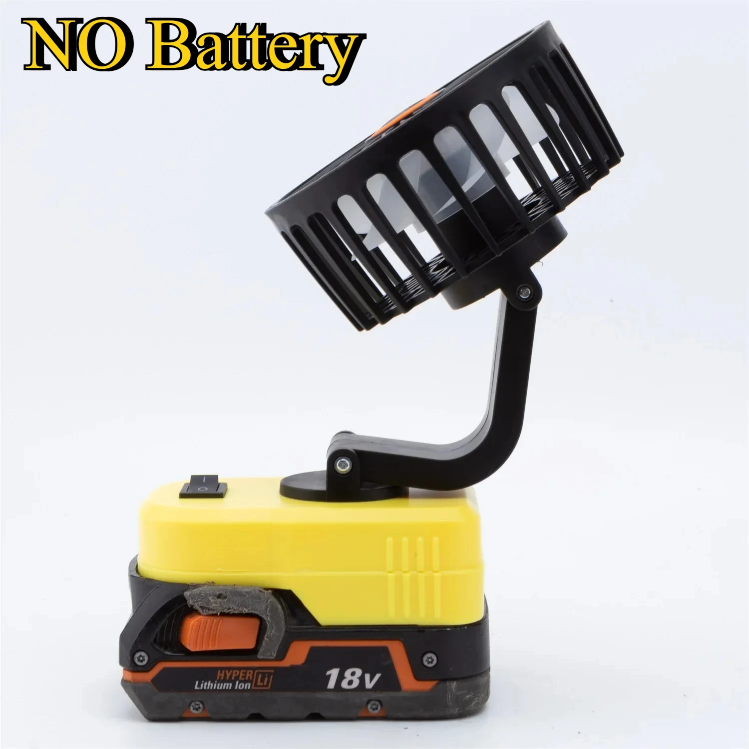 

Портативный мини-вентилятор для мастерской в тренажерном зале для Ridgid AEG 18/20 В, адаптер литий-ионного аккумулятора, беспроводной вентилятор для кемпинга, рыбалки и путешествий (без батареи)