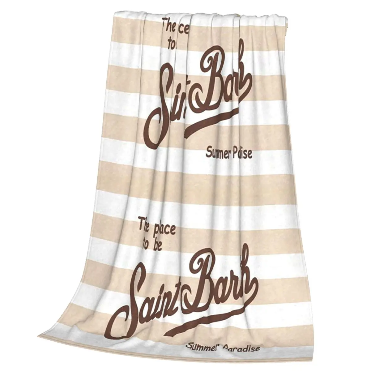 Saint Barth Blanket Soft Warm Flannel Throw Blanket Bedding for Bed Living room Picnic Travel Home Couch