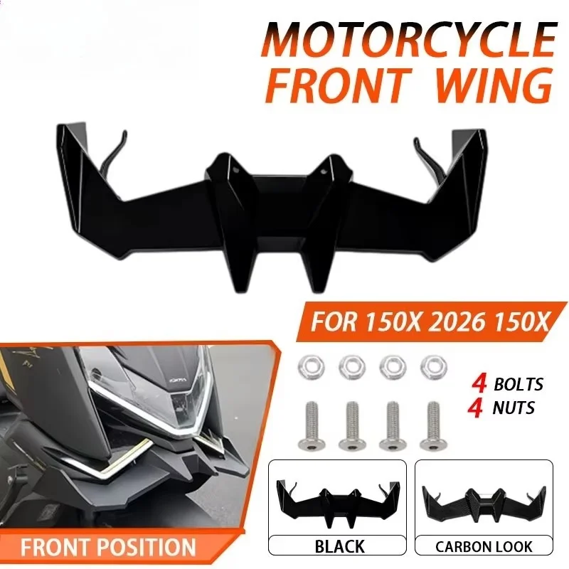 VOGE 150X 2026 Motorcycle Front Lower Lip Decorative Deflector, Aerodynamic Wind Wing, External Modified Scooter Accessories