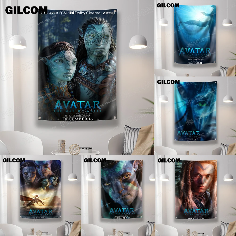 Avatar Warrior Flag Movie Poster Adventure Tapestry Background Yard Idea For Party Banner Table Wall Decoration Room Home Decor