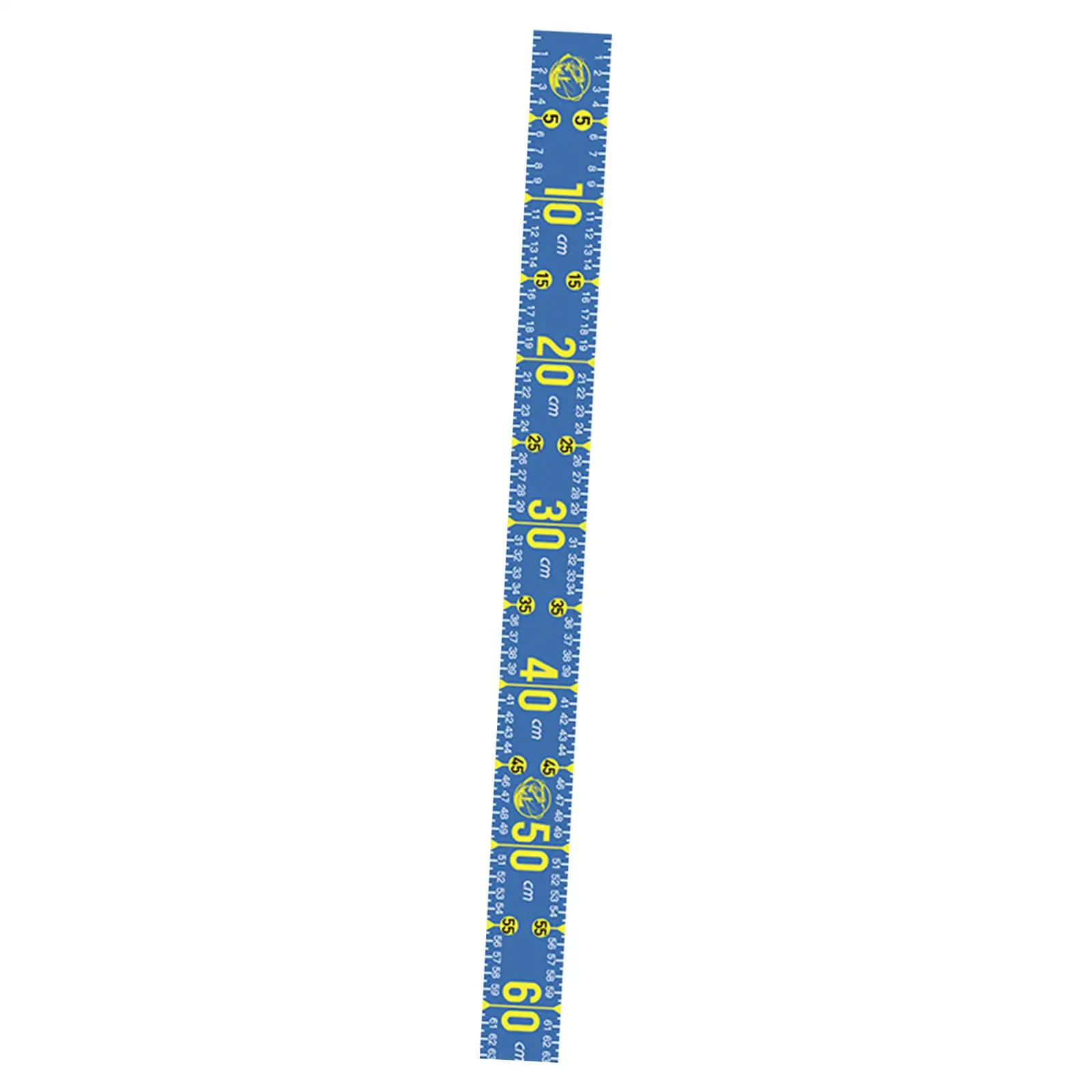 PVC Fish Measuring Ruler Foldable Waterproof Sticker for Boats Yachts Saltwater Fishing Equipment