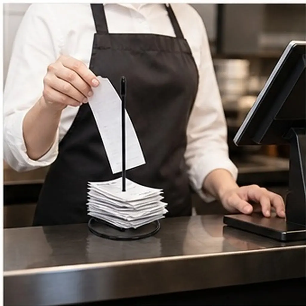 3Pcs Stainless Steel Receipt Holder Spike Desktop Bill Organizer Stable Office Restaurant Memo Receipt Holder Menu Spike