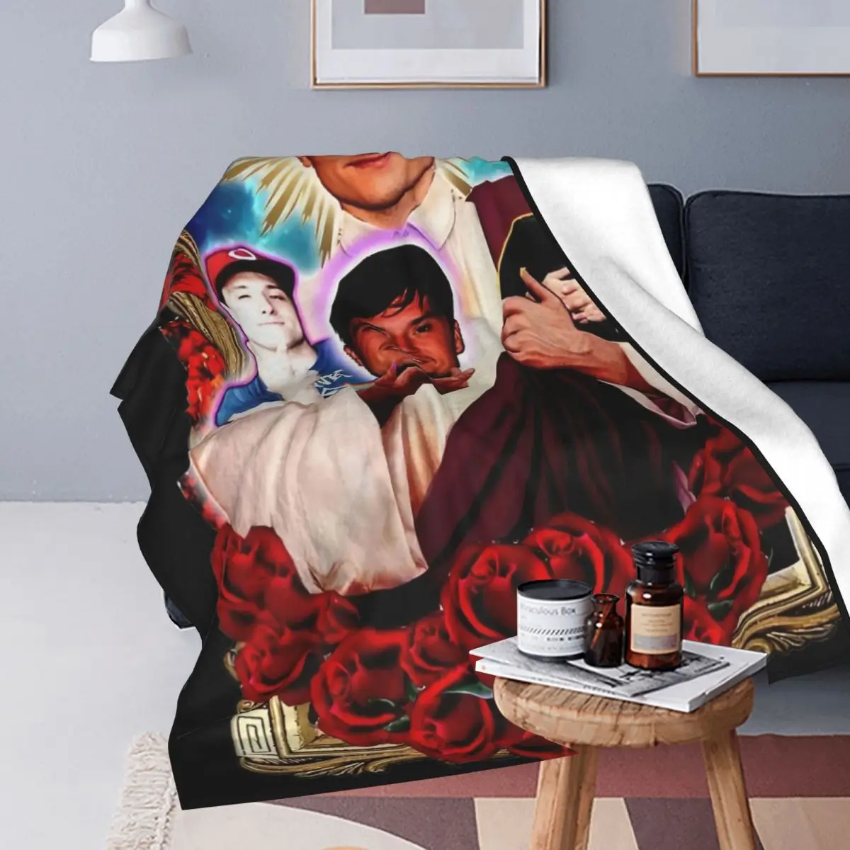 Retro Josh Hutcherson Blankets Fleece Summer Air Conditioning Breathable Lightweight Throw Blankets for Bedding Couch Bedspread