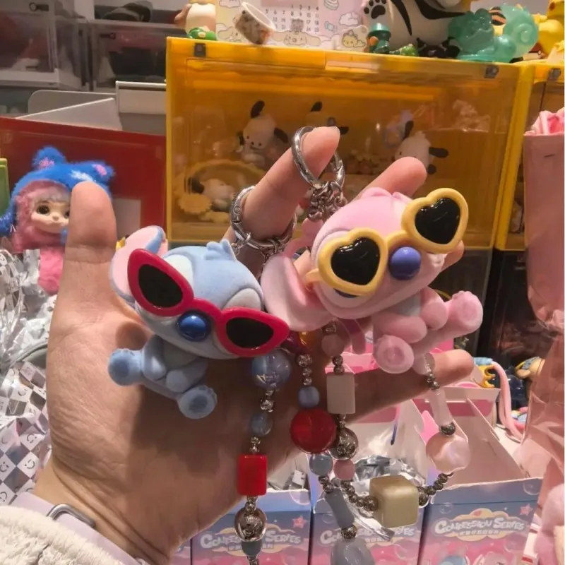 

Disney Stitch Confession Series Blind Box Cute Stitch Flocking Doll Action Figure Model Mystery Surprise Bag Pendant Toy Gifts