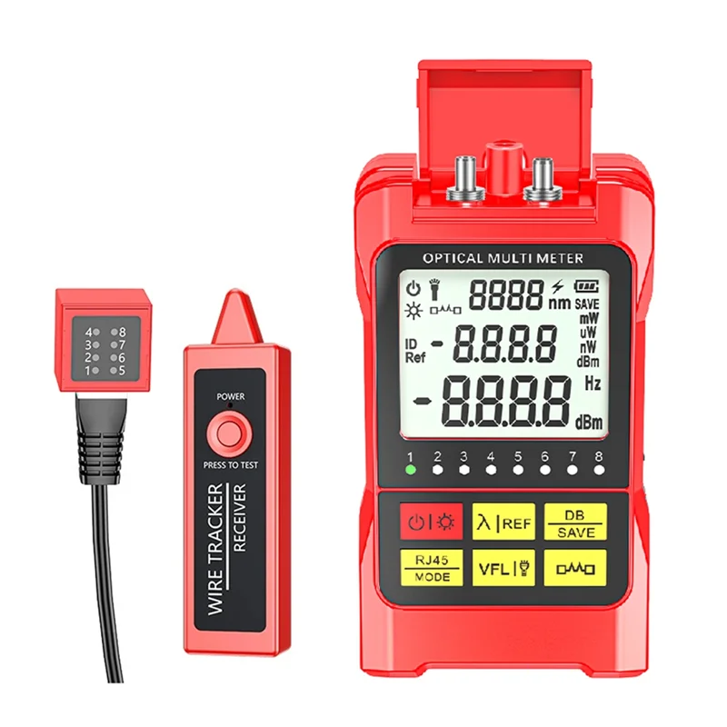 

BTLIFE-Fiber Optic Optical Power Meter 50Mw RJ45 Tester+Wire Tracker -70- +10Dbm Optical Multimeter Network Attenuation Tester