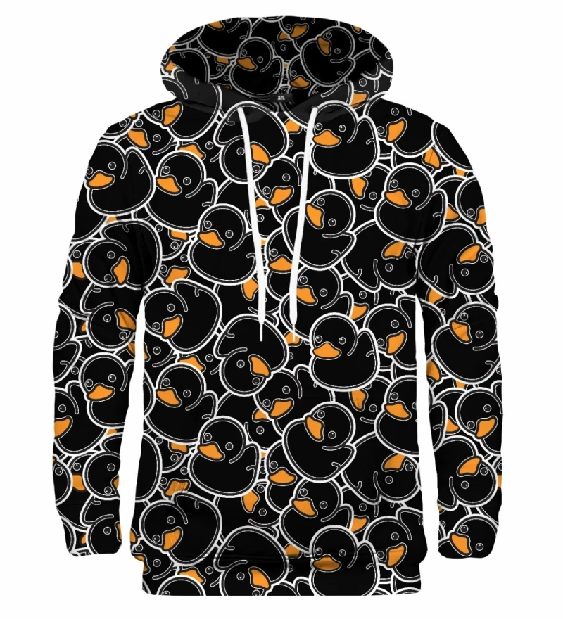 Sudadera con capucha para hombre y mujer, suéter de manga larga con estampado 3D de pato, color amarillo, moda de primavera y otoño