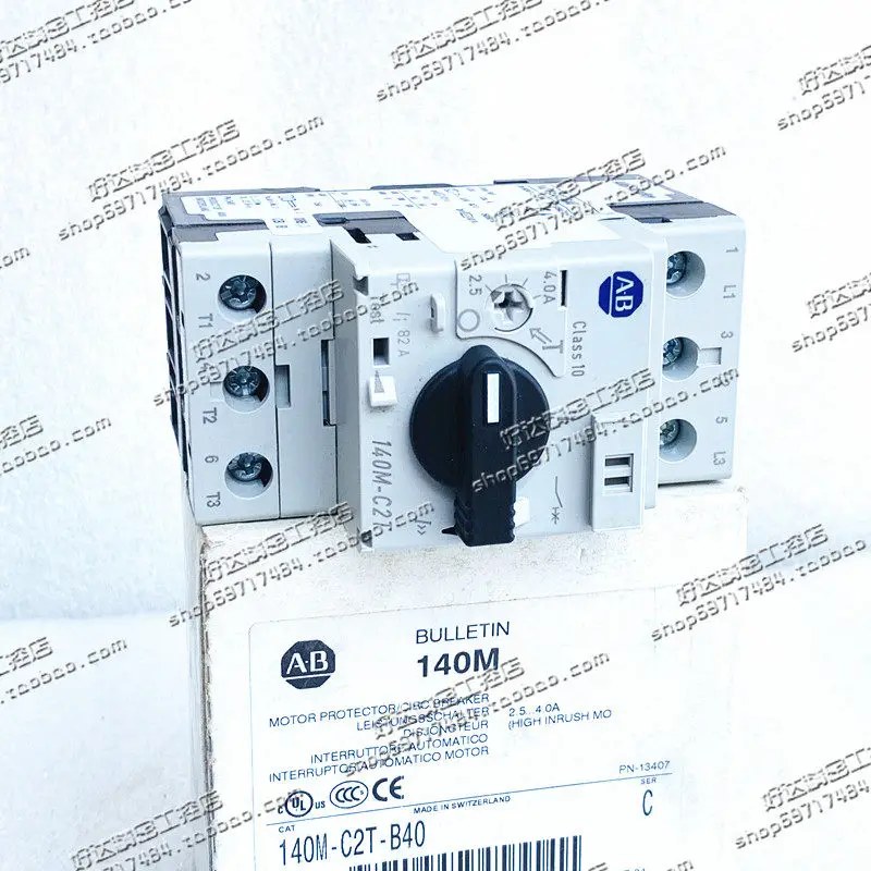 Original AB Rockwell Motor Protection Circuit Breaker 140M-C2T-B10/B25/B40/B63/C10