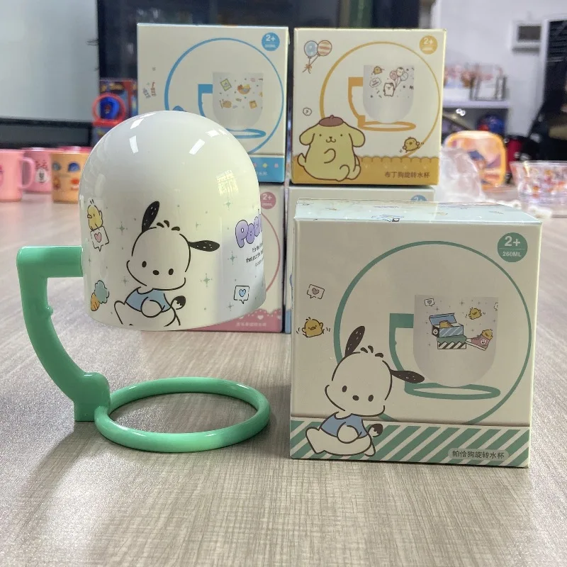 Nuova categoria per bambini Sanrio Tazza per risciacquo Hellokitty Kawaii Wash Up Funzione per la scuola materna Ruota la prevenzione delle cadute Tazza per filtro dell'acqua