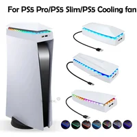Nuevo ventilador de refrigeración superior para PS5 pro, enfriador de juegos RGB superior a prueba de polvo, soporte de disipación de calor, sistema de refrigeración para PS5/PS5 Slim/PS5 PRO
