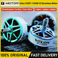 T-motor VELOX V2.0 V2207 V2306  1750KV/1950KV/2550KV V2306 1950KV/2400KV 5~6S 4-6S 3-4S Motor for FPV Racing Drone