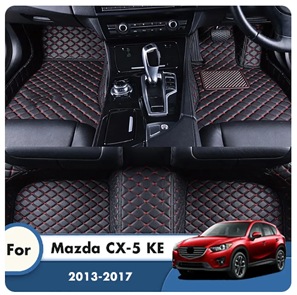 

Кожаные коврики, автомобильные коврики, коврики для Mazda CX-5 KE 2017 2016 2015 2014 2013, водонепроницаемые коврики, стильные аксессуары для автомобильного интерьера