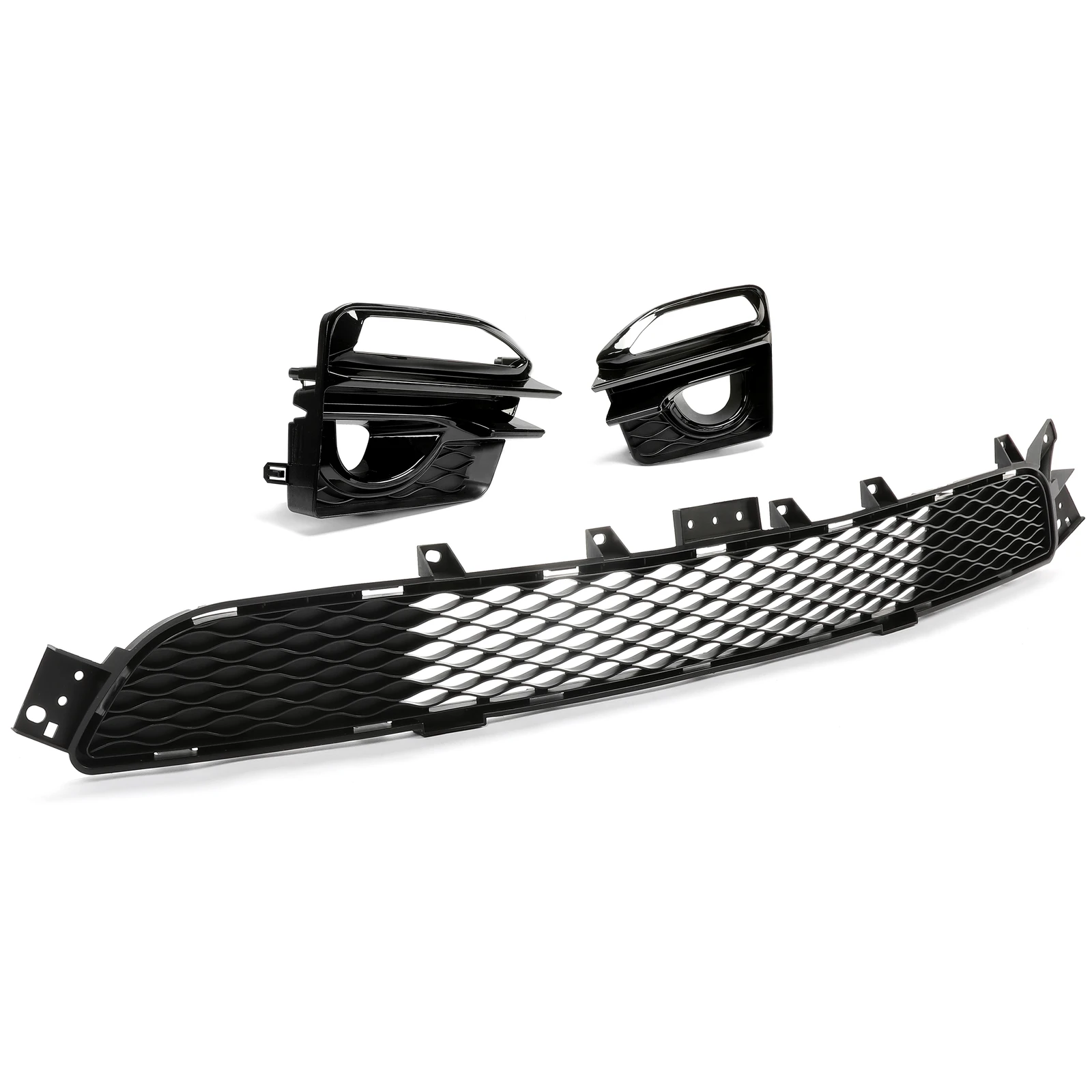 

For Infiniti Q50 Sport 2014 2015 2016 2017 Front Lower Grille & Fog Lights Cover