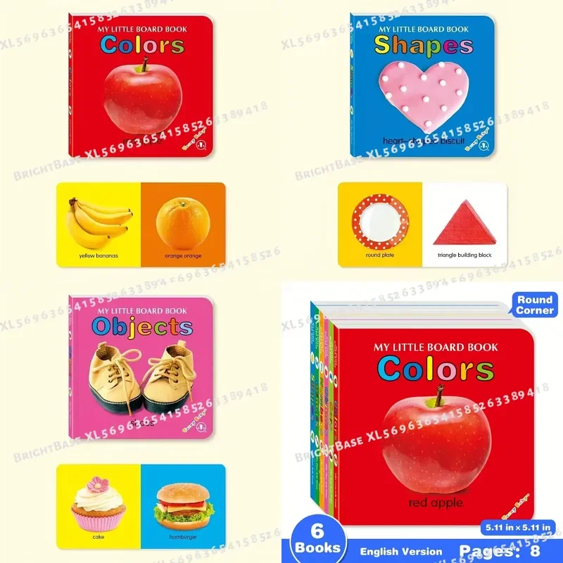 Colorful Patterned Card Book Interactive Sensory Development Gift Bright Colors Enhance Early Reading Education for Babies