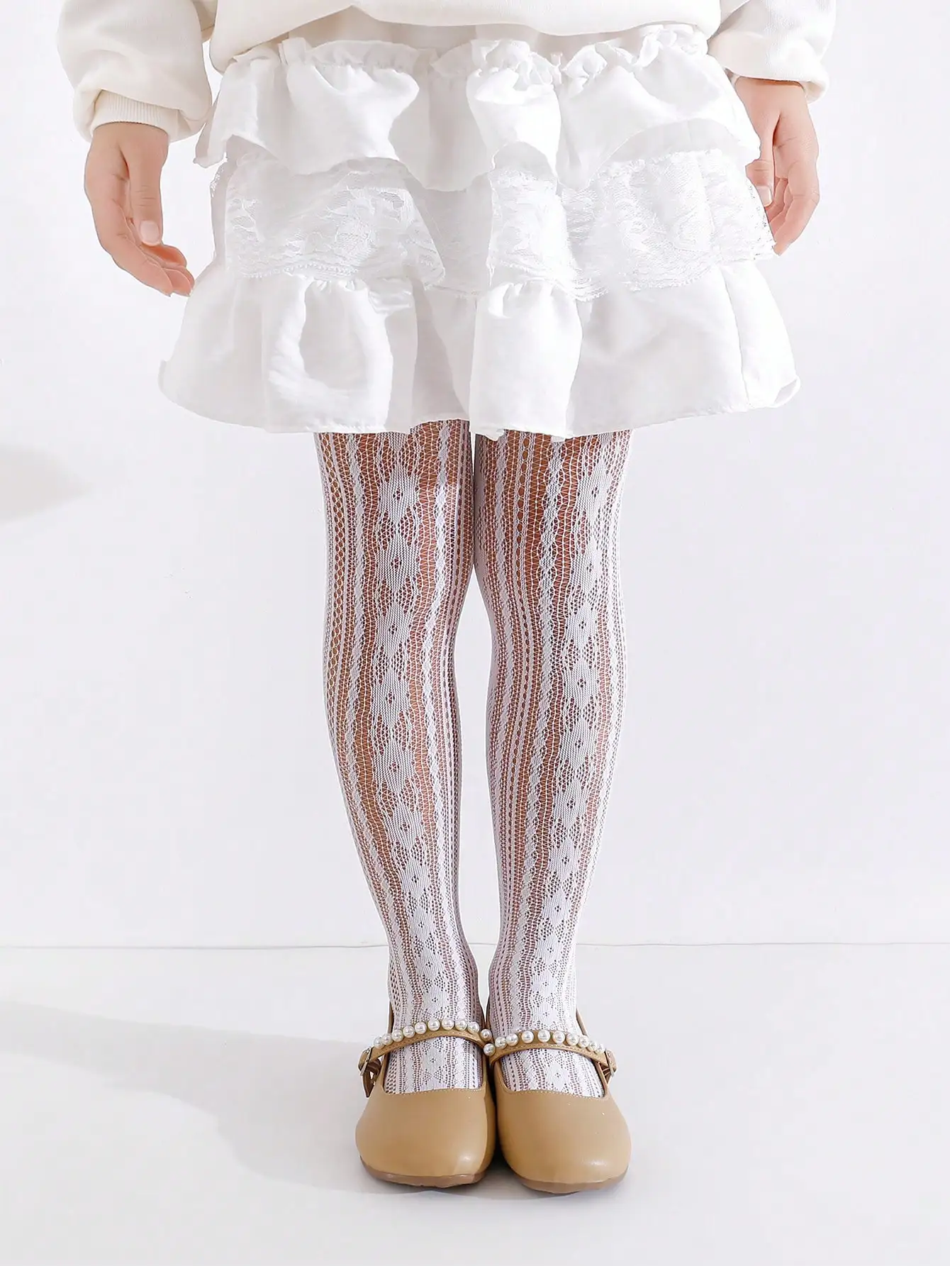5Pcs Girls Candy Color Lace Tights Breathable Ultra-Thin Kids Pantyhose For Princess Outfits, Parties & Everyday Summer Wear