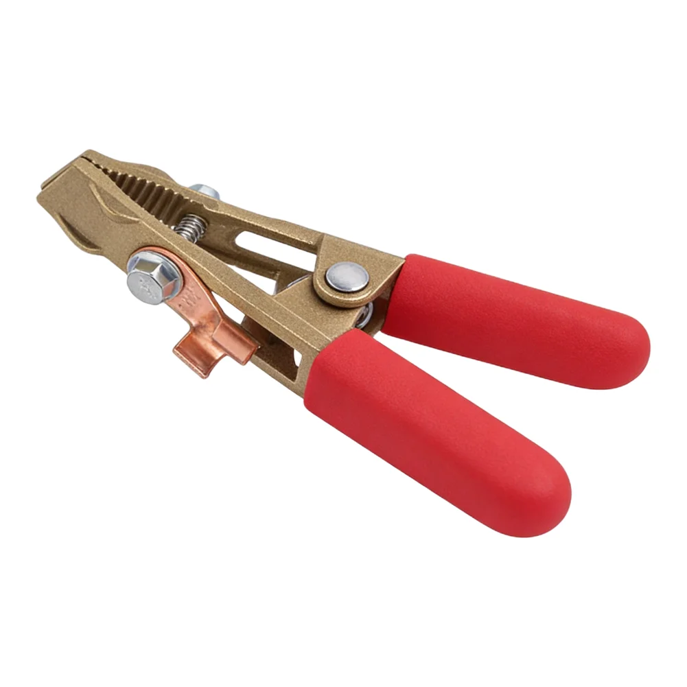 260A A Shape Brass Earth Cable Clamp 40mm Opening Grounding Pliers For For Argon Gas Shielded Resistance Stud Welding Tool Acces