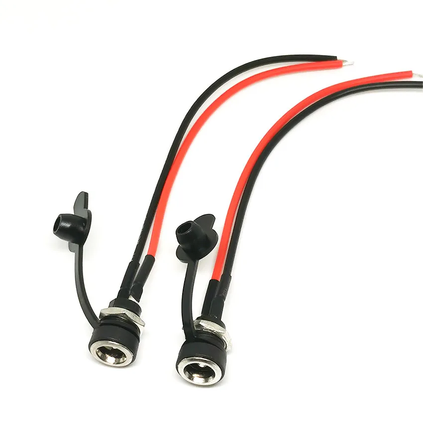 1PCS DC-022B Corded DC Power Socket Female Head and Base 5.5 * 2.1 2.5 DC Power Connection Cable