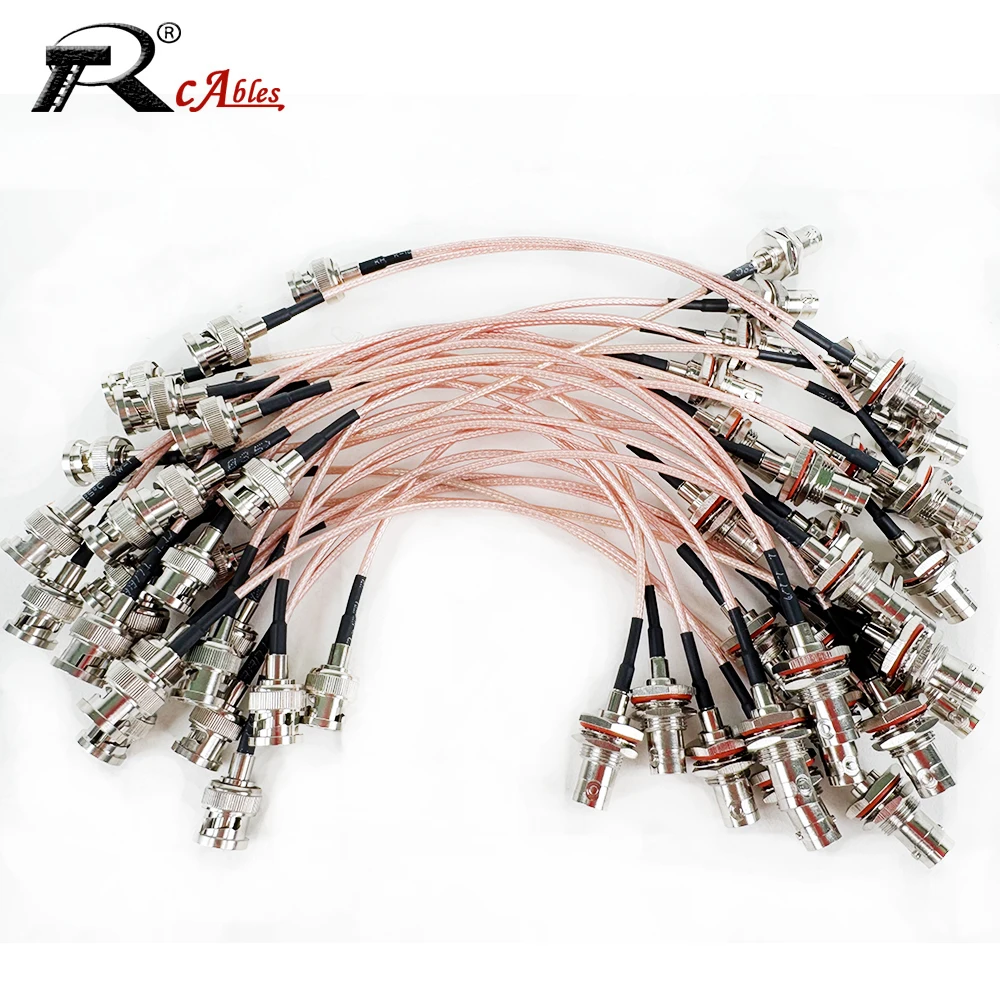 75 Ohm RG179 Cable BNC Male to Waterproof BNC Female Adapter for Video Camera SDI Camcorder HD-SDI 3G-SDI 4K 8K Connectivity
