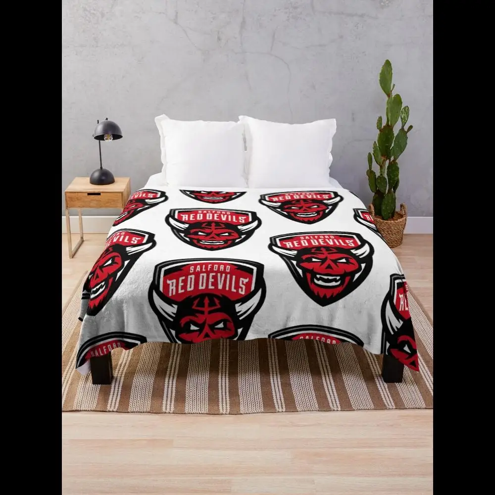 

Одеяло Salford Red Devils, мягкий уютный плед для дивана или кровати, домашний декор, незаменимый