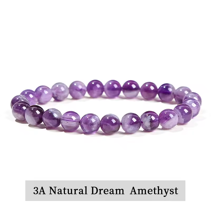 JD Natural Stone Beads Bracelet Amethyst Tiger Eye Crystal Quartz Agate Gem Beads Bangles Women Men Reiki Healling Jewelry Gift - Image 30