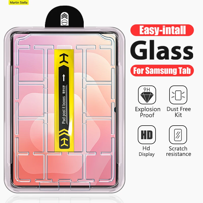 Tempered Glass Screen Protector for Samsung Galaxy Tab S10 Fe S9 Plus S11 Ultra S6 Lite A11 Plus A9 8.7 Film Easy Install