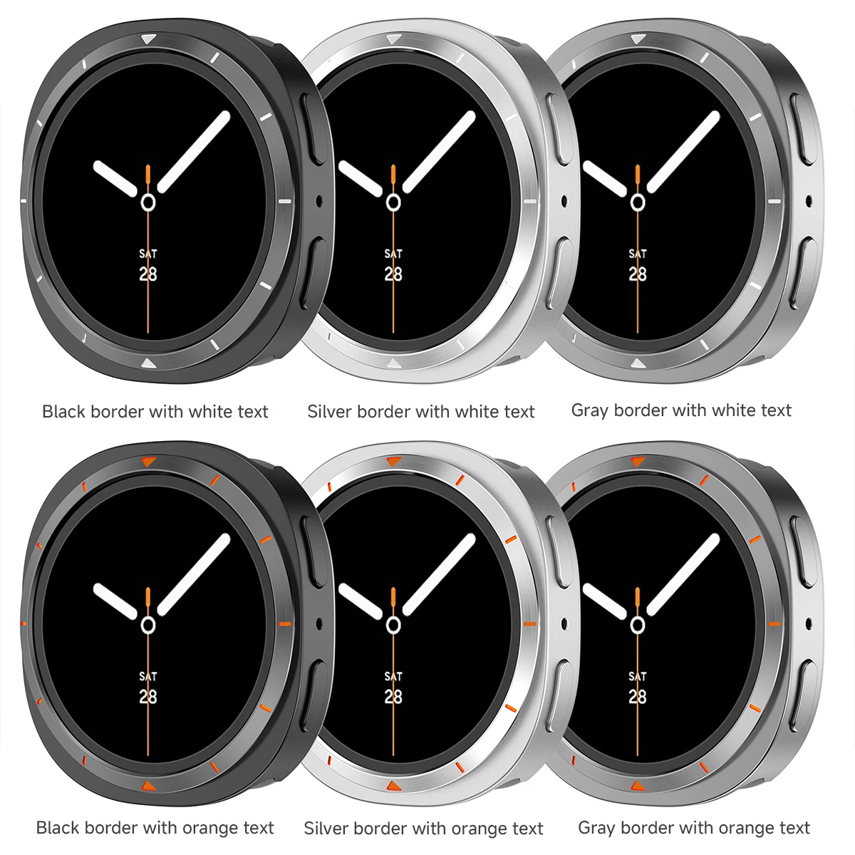 Stalowa obudowa metalowa do Samsung Galaxy Watch 9 8 44mm 40mm, ochronna, wytrzymała ramka ochronna do zegarka 9 8. — zdjęcie produktu 6