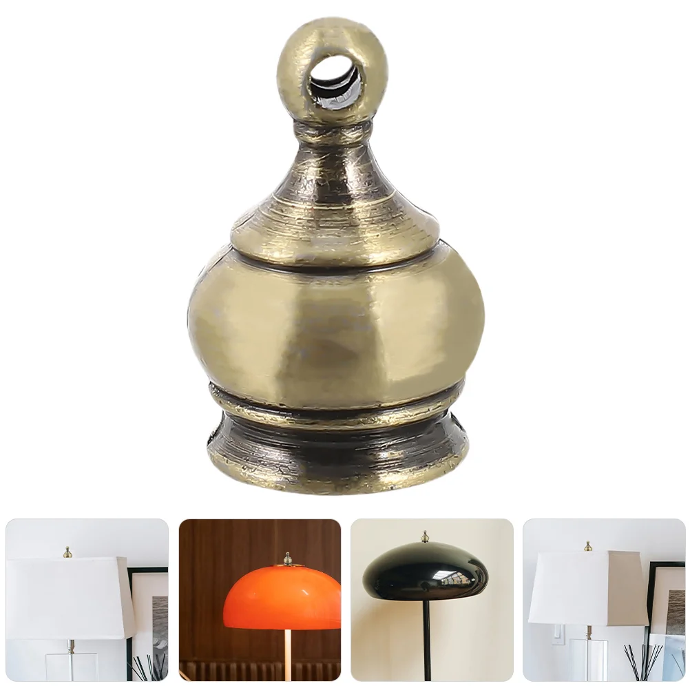 

8pcs Lamp Finial Cap Knob Brass Thread Crown-Shaped Decorative Screw Topper For Shade Home Craft Lamp Parts Repair Accessories