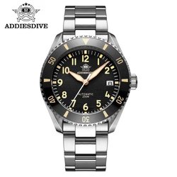 ADDIESDIVE Business Men's Automatic Mechanical Watch 20bar Diving Waterproof Stainless Steel Super Luminous Watches reloj hombre