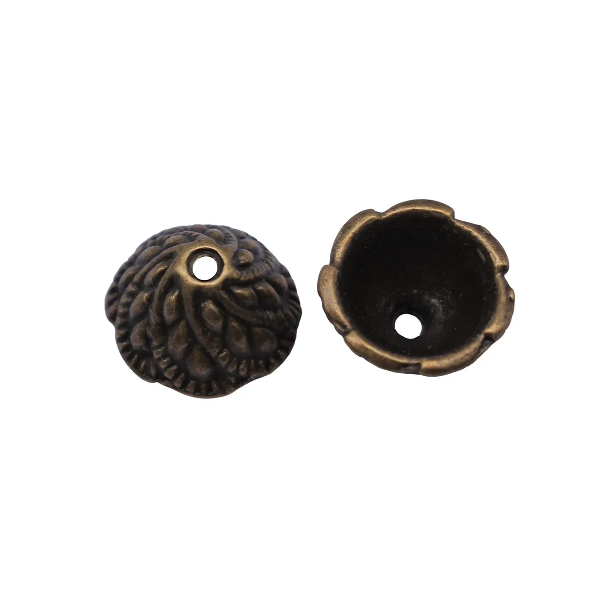 Classic Standard Flower Spacer Beads Floral Cap Bezel DIY Beaded Jewelry Craft Supplies
