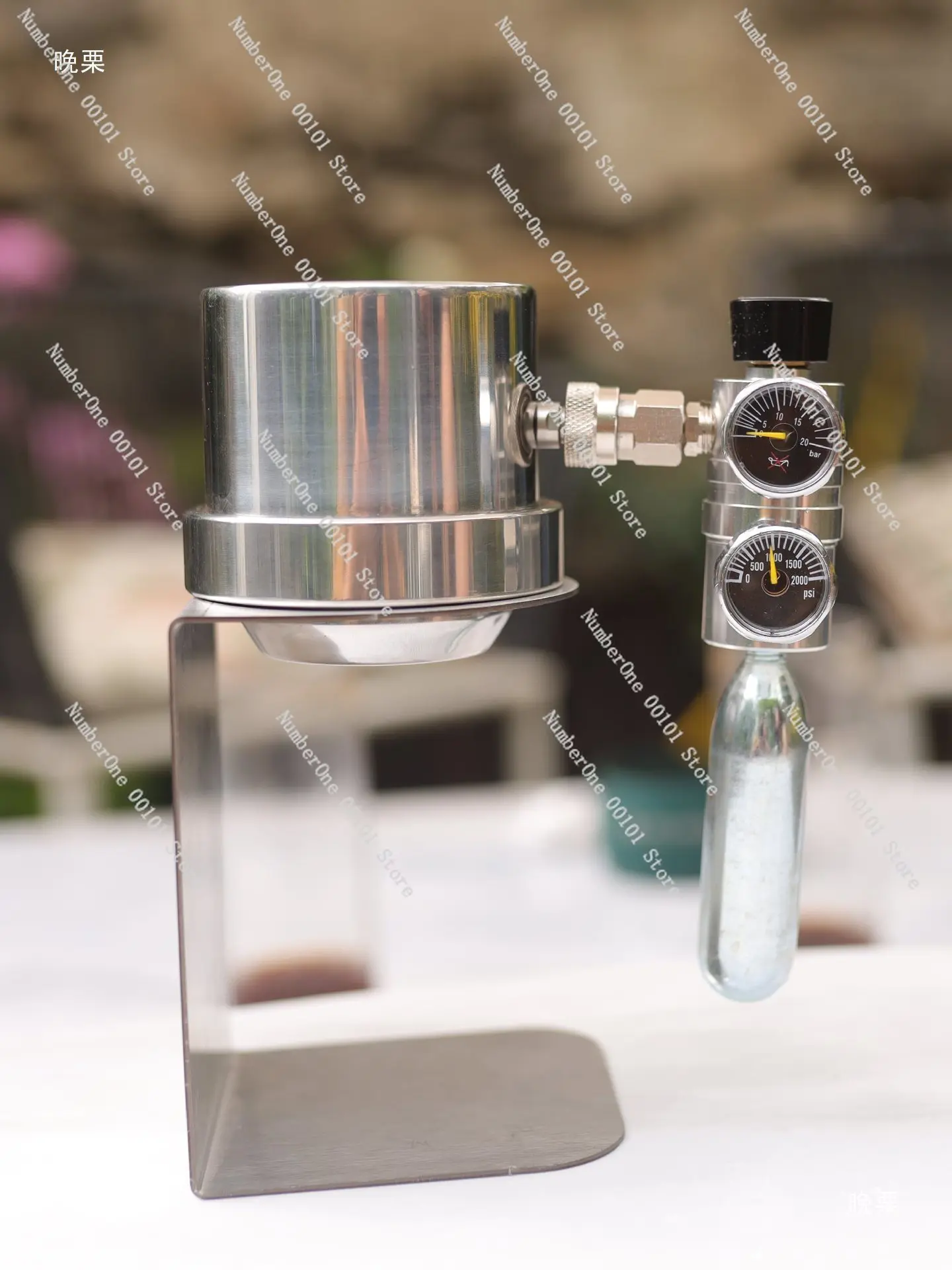Air Pump Portable Pneumatic Coffee Machine Stainless Steel Flat Replacement Italian Coffee Machine High Pressure Replacement