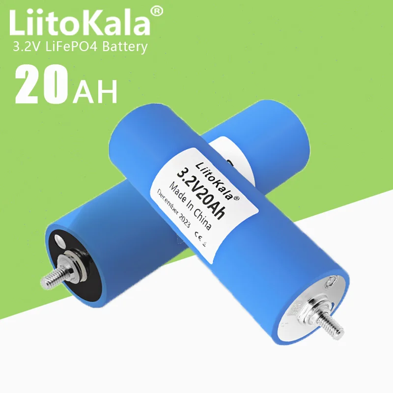 1-4PCS LiitoKala 3.2V 20Ah/25Ah Lifepo4 Battery Pack Solar Energy System for Boats and RV Golf Cart Tax-free in the US and EU