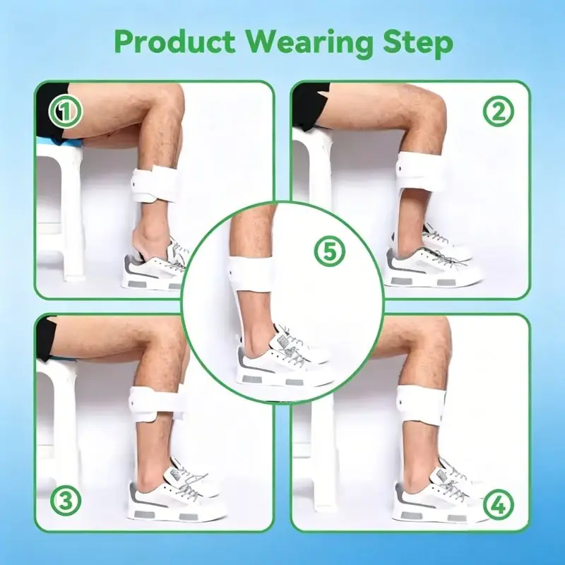 Ankle Foot Orthosis Support - AFO Splint - Drop Foot Brace,Rigid Ankle Foot Orthosis Support for Walking with Shoes