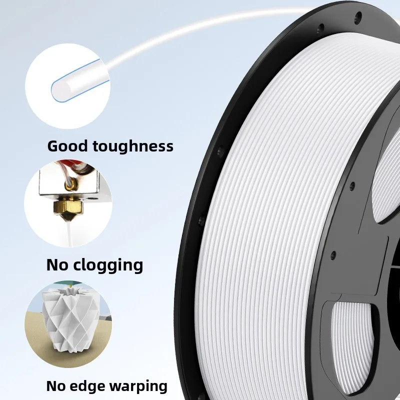 1KG PLA 3D Printing Filament 1.75mm Removable Spool FDM Consumable with RFID Smart Parameter Identification Function