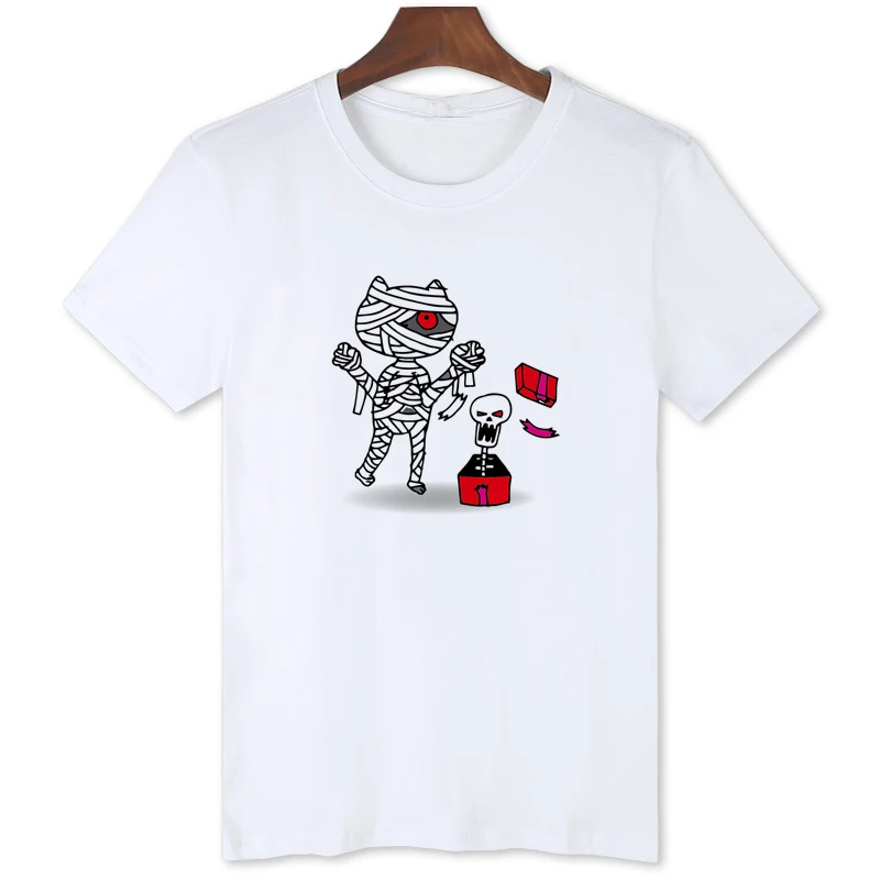 Cartoon Mummy Funny T-Shirt Men's Summer Cool Tops Tees Short Sleeve Clothes Original Brand Casual Tshirt B1-163