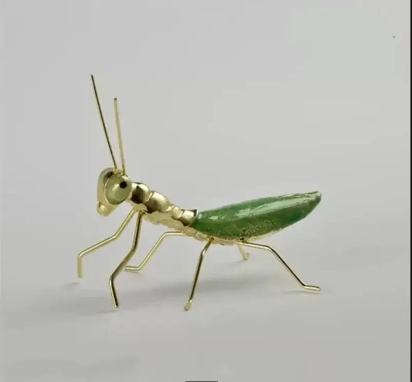 

Металлические украшения ручной работы с насекомыми, ремесла, скульптура насекомых, статуя, фигурки, миниатюры, аксессуары для украшения дома, демонстрационные выставки