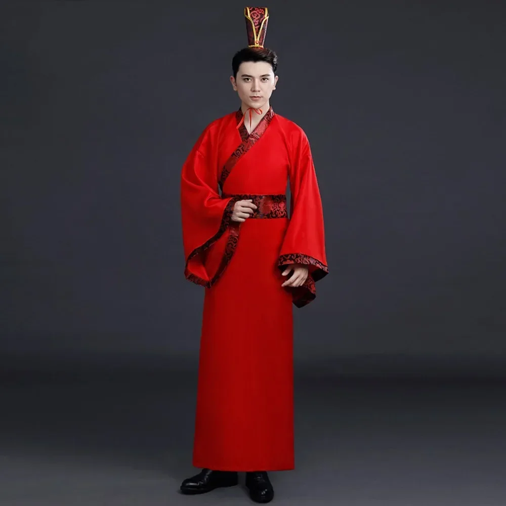 Roupas tradicionais chinesas hanfu roupas para homens roupas vintage cosplay estilo étnico 2 peça conjunto terno topos saia streetwear