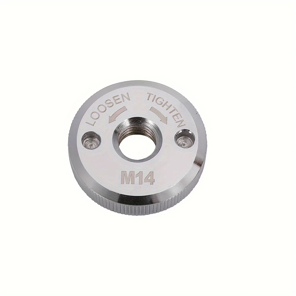 M14 14mm Angle Grinder Quick Release Self-Locking Grinder Pressing Plate Flange Nut Power Chuck Easy Installation Standard Size
