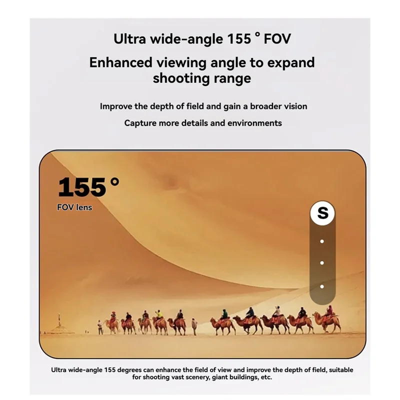 

Practical-155° Max Wide Angle Lens For Gopro 12, 11, 10, 9 Waterproof 5M Anti-Shake With Waterproof Case