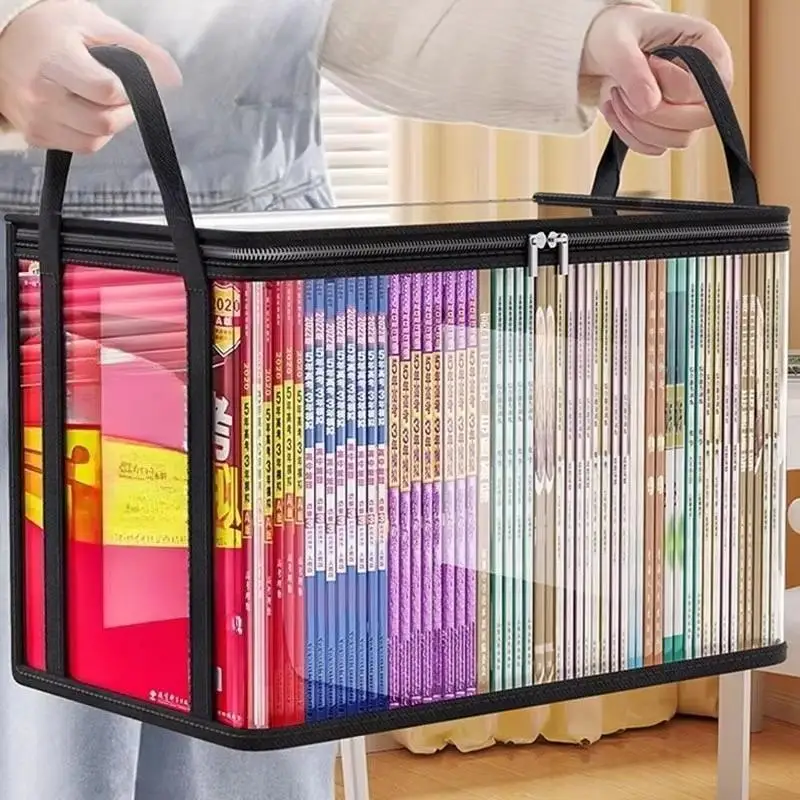 Transparente PVC-Aufbewahrungsbox | Klappdeckel & Sichtfenster | Multifunktionaler Organizer für Spielzeug, Bastelbedarf und Zubehör | Langlebiger Geschenkbehälter – Detail 2