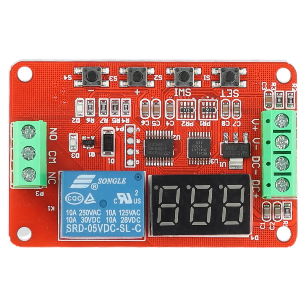 DVB01 Digital Voltage Comparator Module DC 5V 12V 24V Voltage Measurement Charge Discharge Monitor Electronic Components