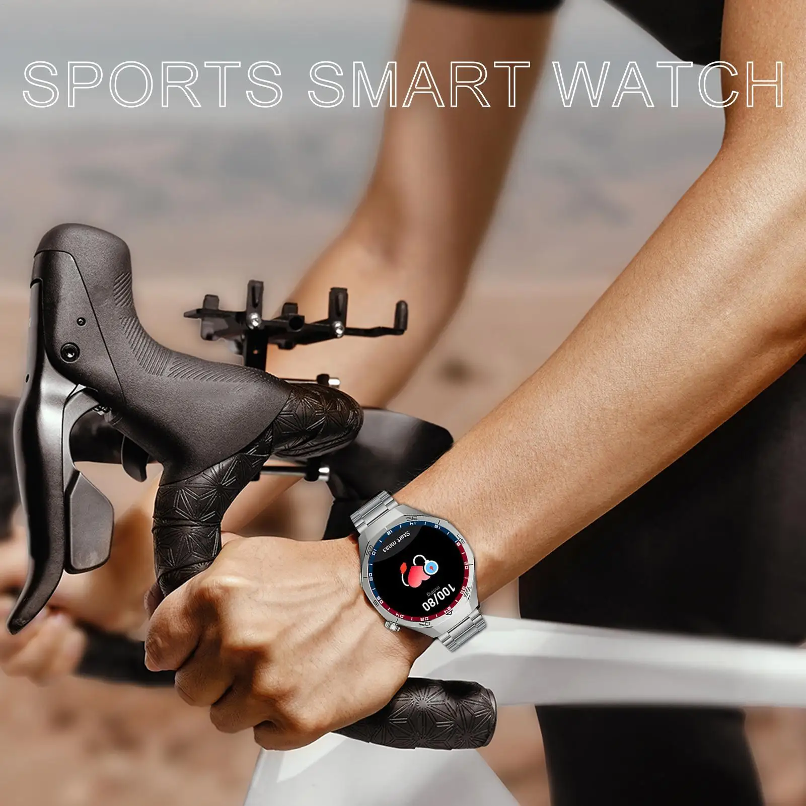 Sportuhr, Smartwatches für Damen, USB-Aufladung, extra langer Akku, voller Touch-LED-Bildschirm, Fitness-Tracker für Fitnessstudio, Laufen, Schlafen